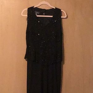 Black sequin gown